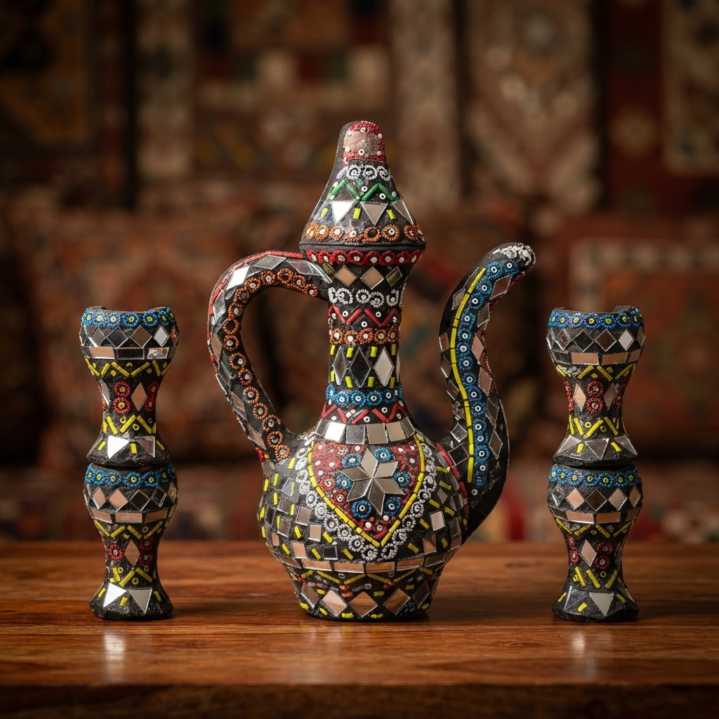 Aftaba Set with Mirror Work