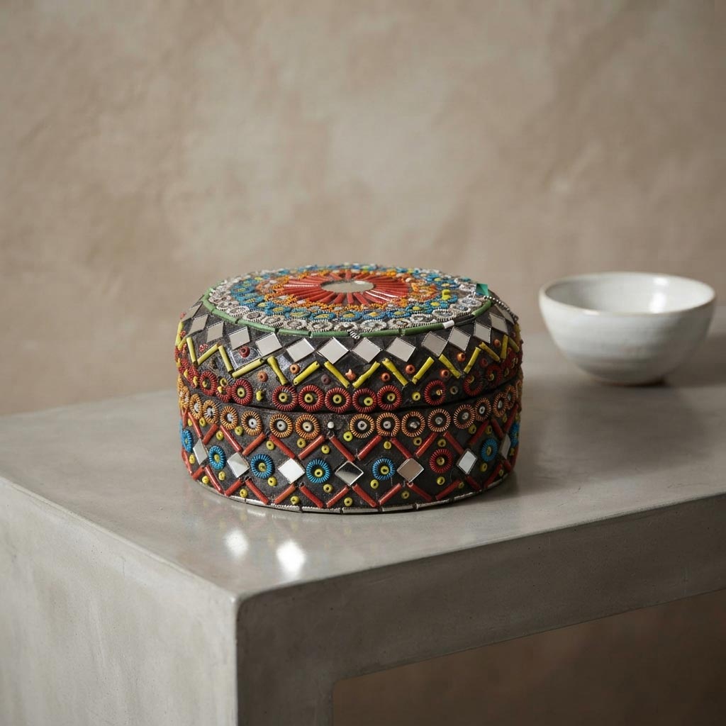 Jewellery Box with Mirror Work