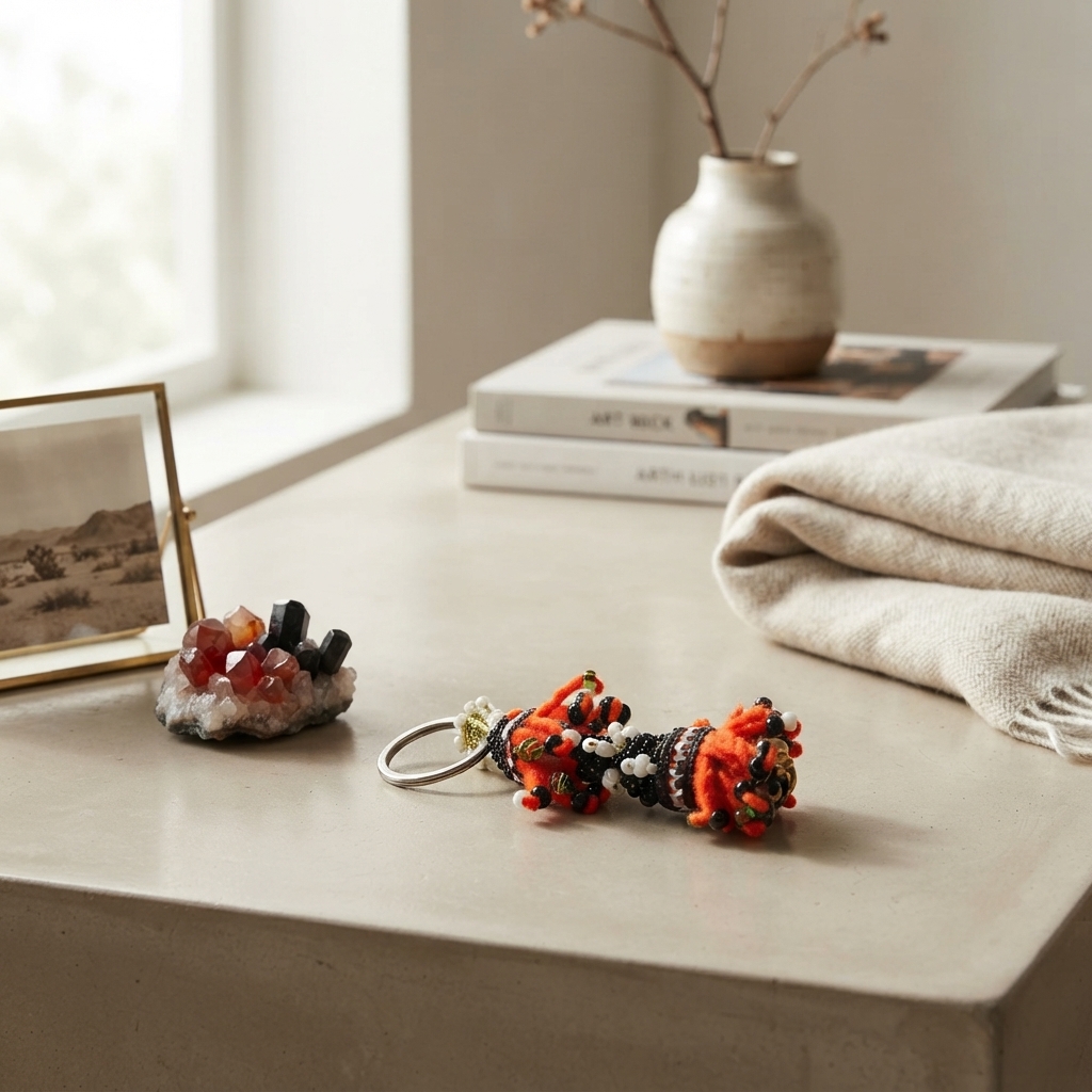Sindhi Culture Double Mooti Keychain