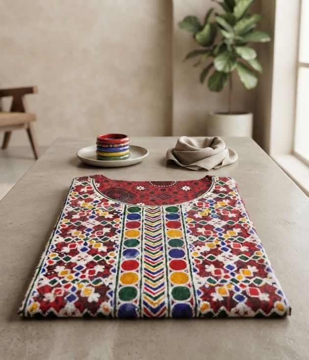 Ajrak Suit