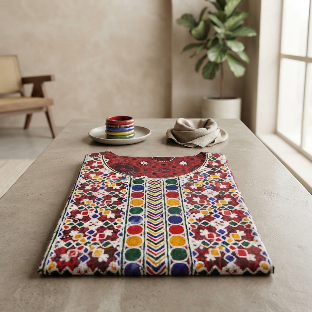 Ajrak Suit