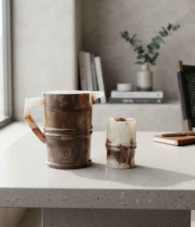 Onyx Jug and Glass Set