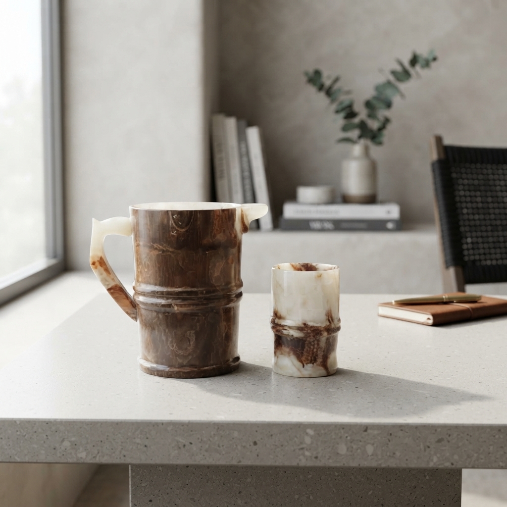 Onyx Jug and Glass Set