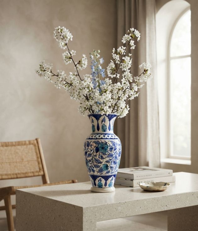 Cherry Ceramic Flower Vase