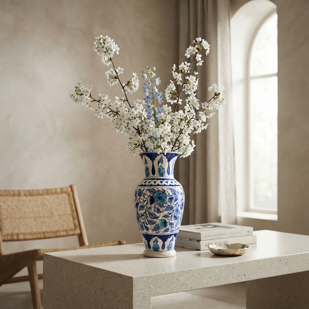 Cherry Ceramic Flower Vase