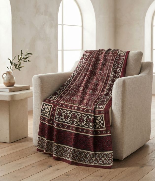 Sindhi Ajrak Cotton
